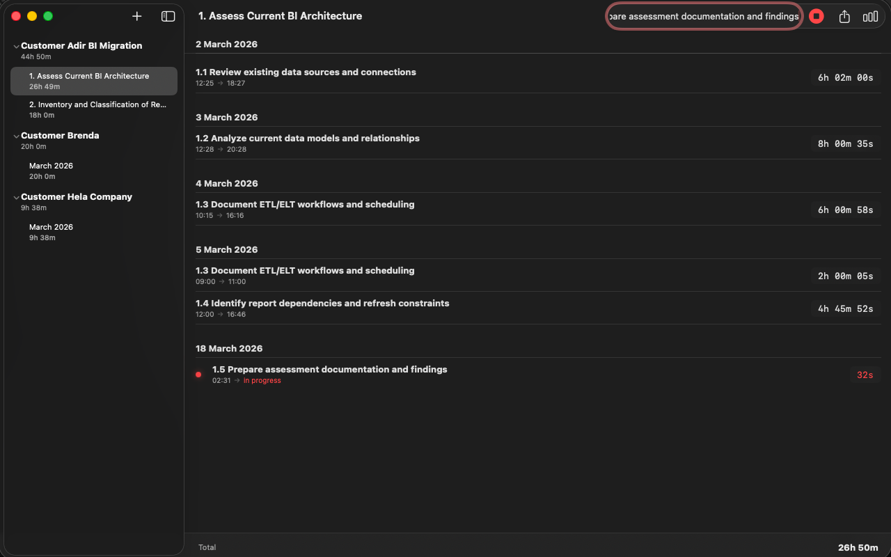 LuLuTrack macOS main view